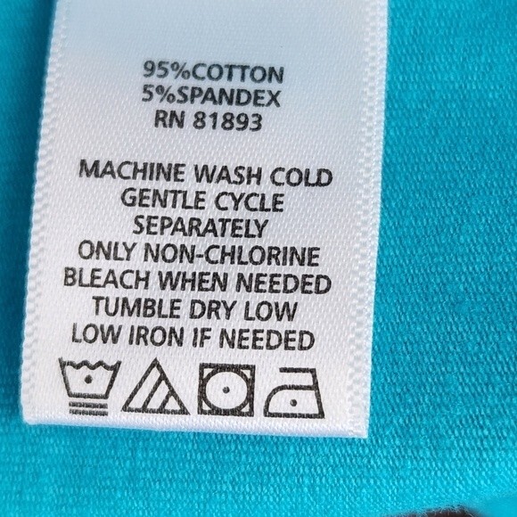 Denim & Co Dress Womens Tiered Size 1X V Neck Maxi Dress Turquoise  boho - Picture 13 of 14
